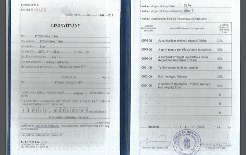 sports coach certificate